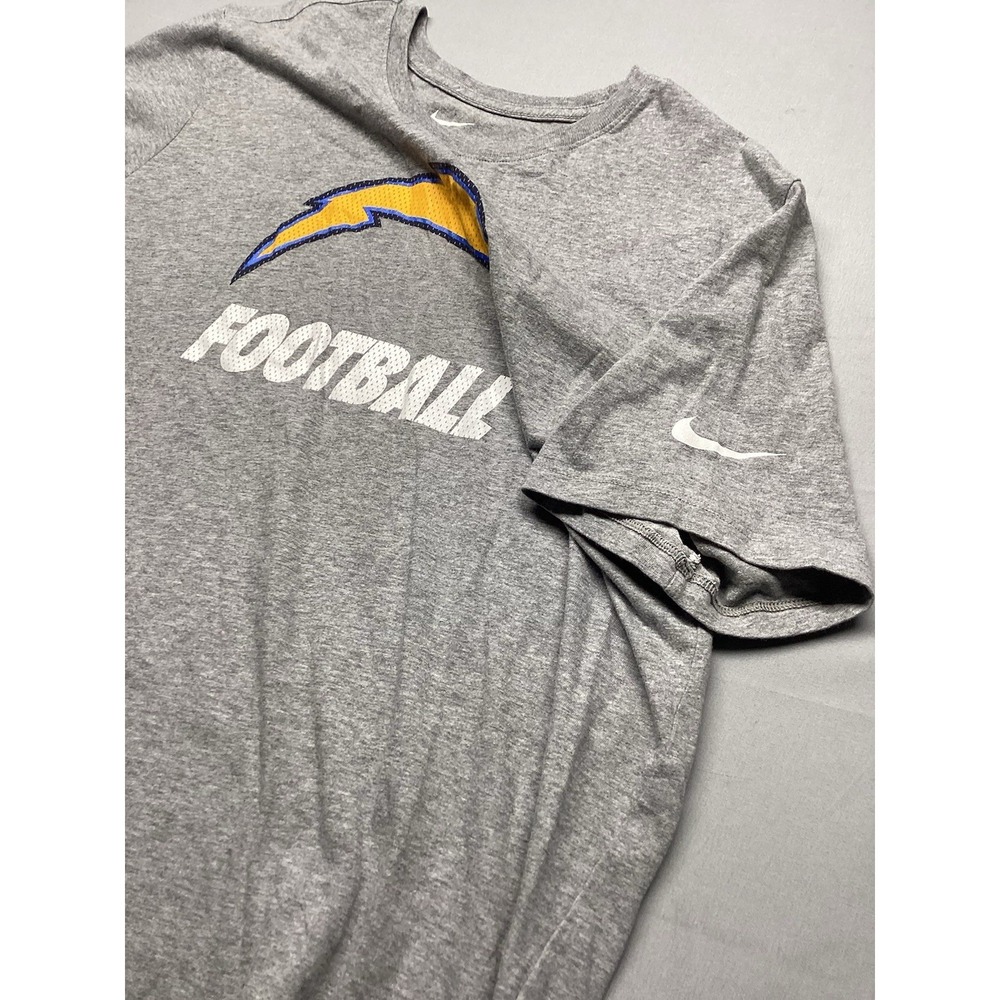 Los Angeles Chargers Nike Tee Mens XL Gray Heather Football Graphic T-Shirt - Picture 5 of 7
